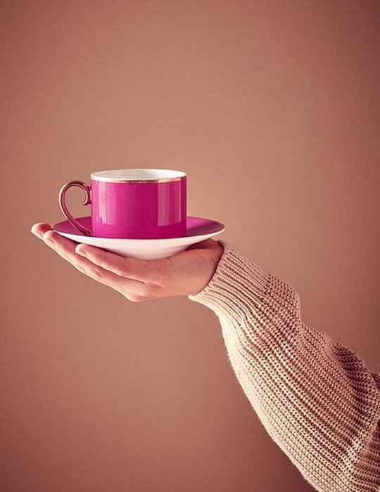 Pip Studio - Chique Pink Kop en Schotel (2x set)