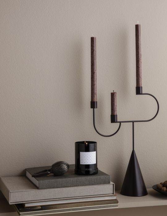 Ferm Living - Avant Candelabra Zwarte Kandelaar