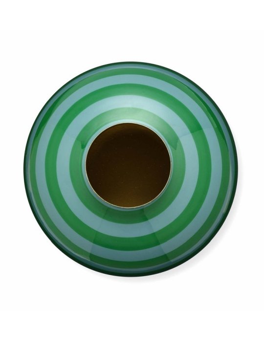 PIP Studio Gestreepte Metalen Vaas Groen
