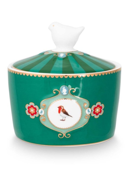 pip studio suikerpot love birds groen