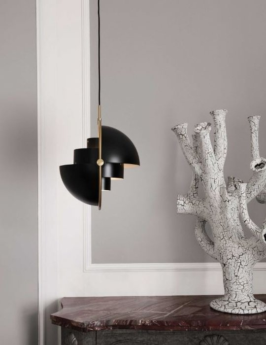 Gubi Multi-Lite Hanglamp Messing Zwart Large