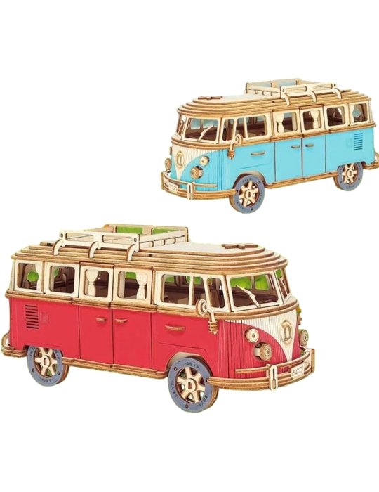 Jiuliang Retro Camperbus Bouwpakket