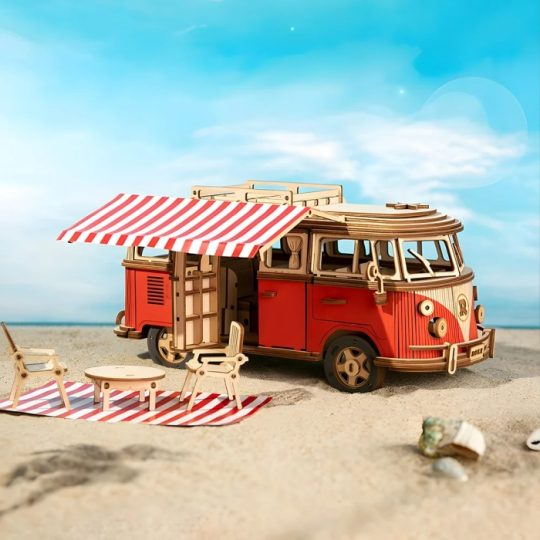 Jiuliang Retro Camperbus Bouwpakket