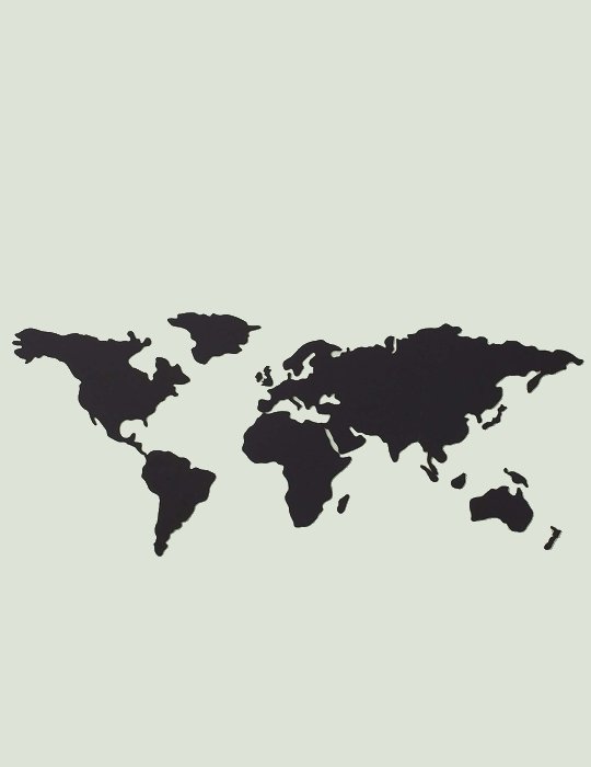 United Office Muursticker Wereld Krijtbord