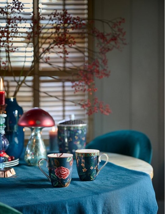 Pip Studio Berry Blues Mokkenset