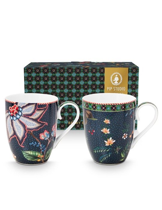 Pip Studio Berry Blues Mokkenset