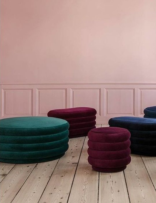 Ferm Living - Grande Pouf (Groen of Bruin)