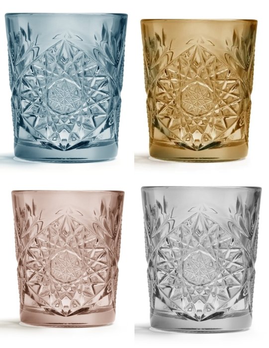 Libbey - Hobstar Tumbler Glazen Donkere Kleur (set van 4)