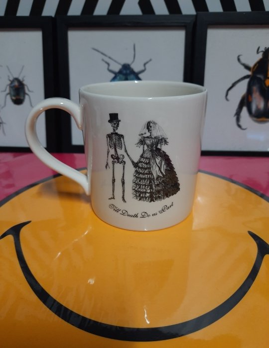 Homelab Skull Design Wedding Mug