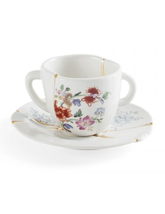 Seletti Kintsugi Coffee cup with saucer