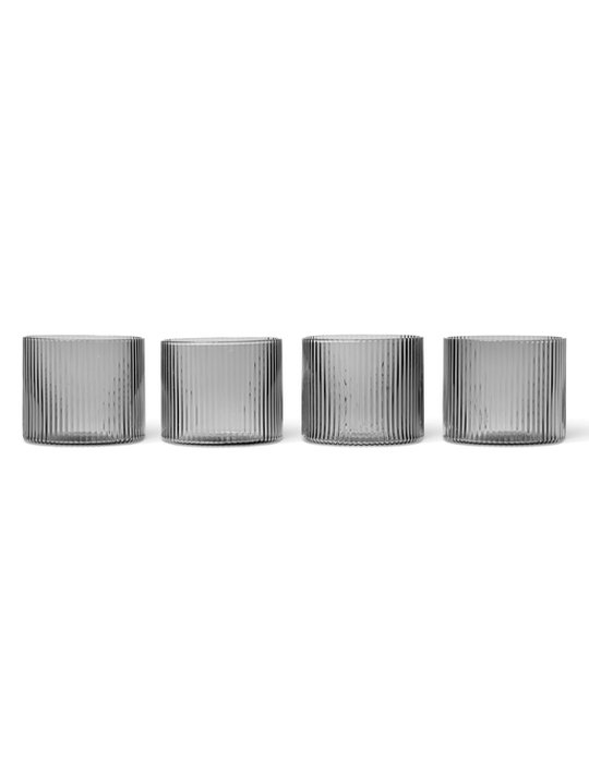 ferm living low ripple glasses