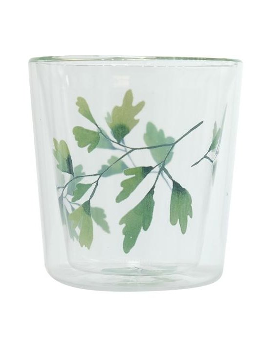 lyn dubbelwandig glas ginko