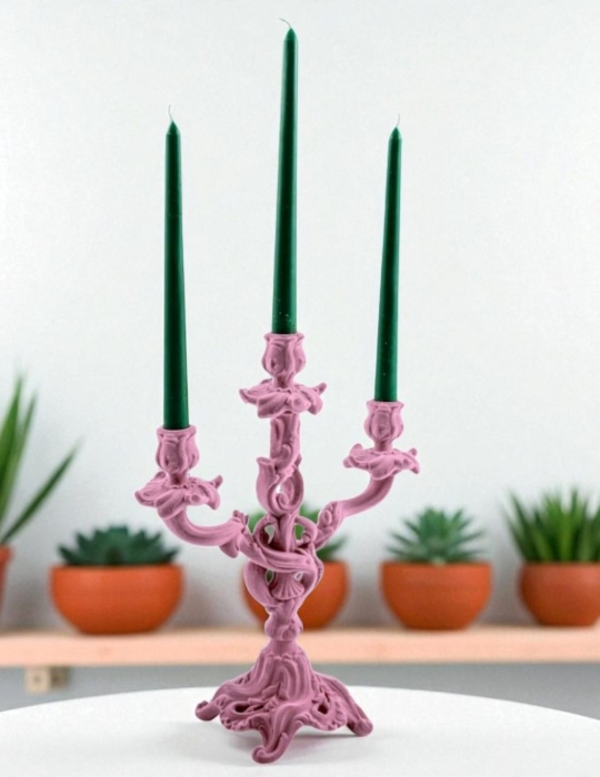 McGowan & Rutherford Kandelaar Roze