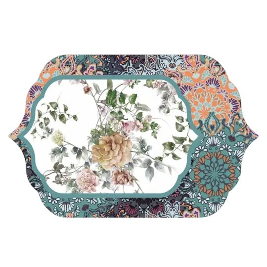 Emily Evans - Florecido American Placemat - Romantic white