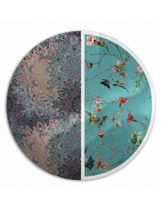 Emily Evans Metal Plate Florecido – Romantic blue