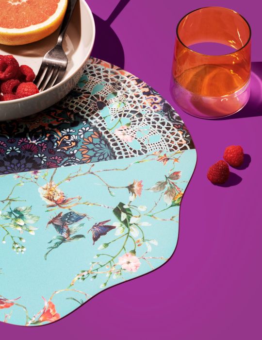 Emily Evans Placemat Florecido – Romantic Blue